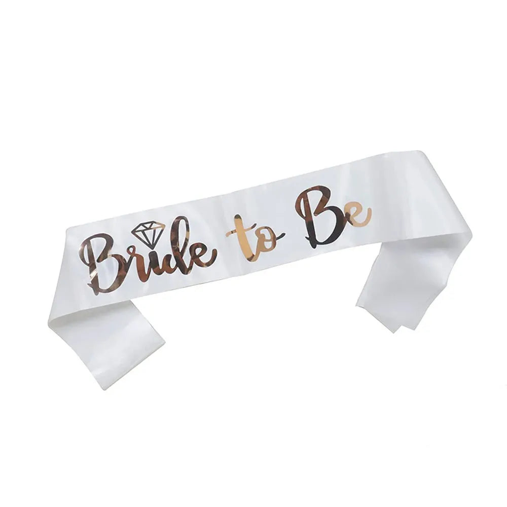 Team Bride Sash Set – Rose Gold Bride to Be & Bridal Party Sashes