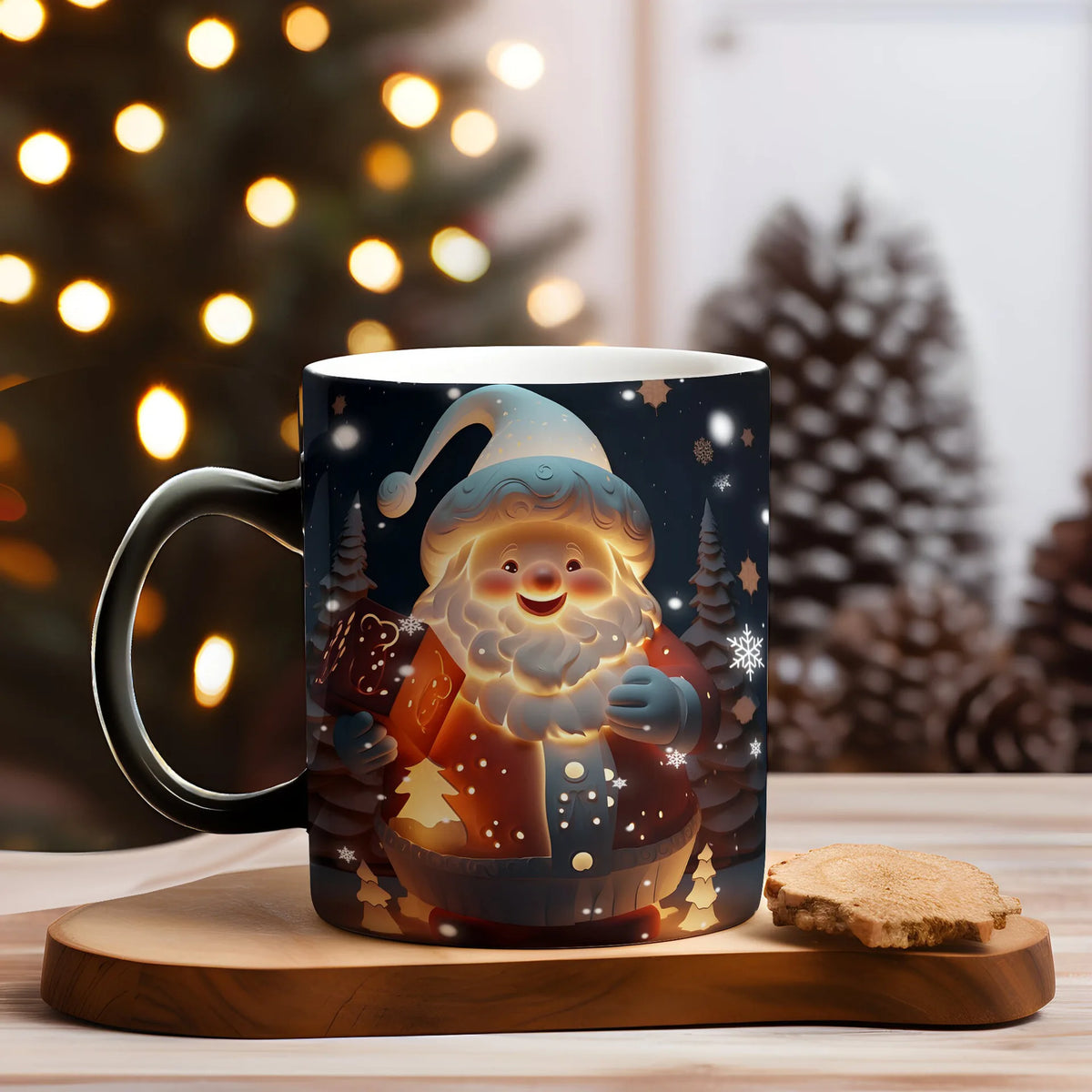 Colour-Changing Christmas Mug – Heat-Activated Santa, Snowman & Reindeer Magic Mug