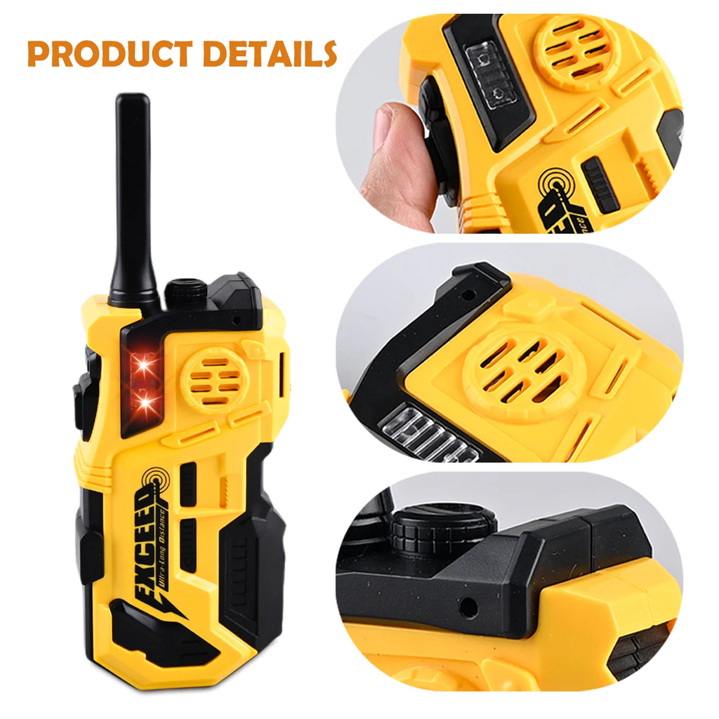 Children playing with two-way radios