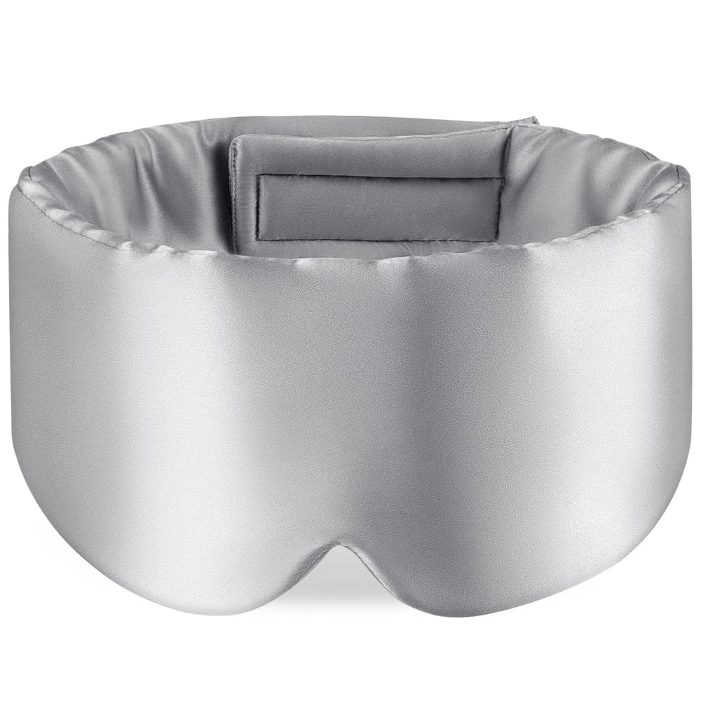 100% Mulberry Silk Sleep Mask – Soft Padded Eye Mask