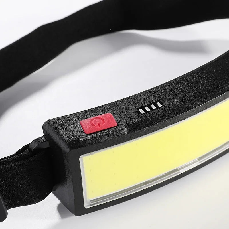 Rechargeable COB Headlamp – USB-C Head Torch for Camping & DIY