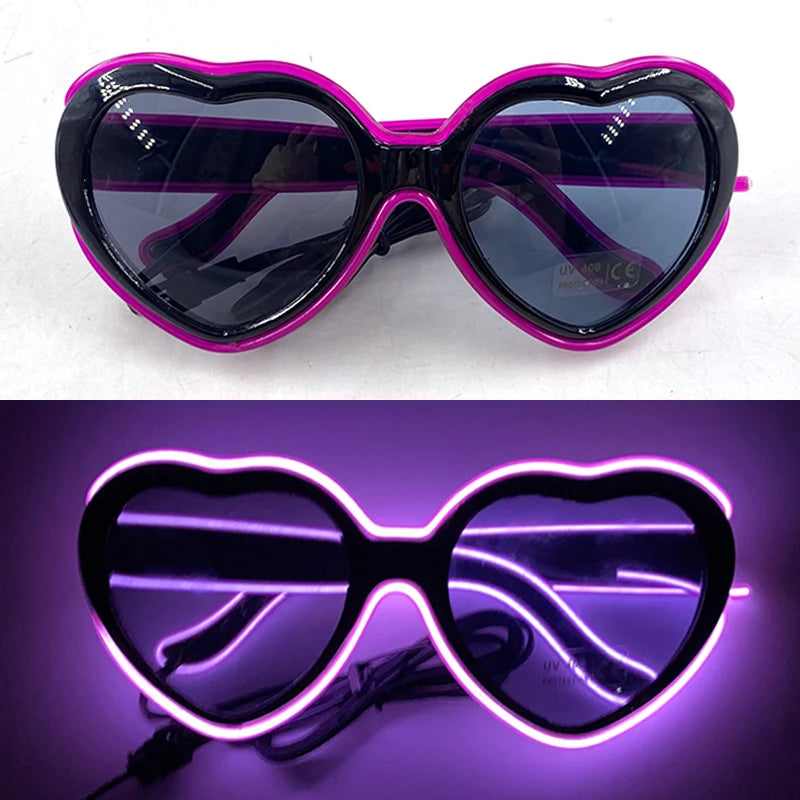 Light-Up LED Party Glasses – Neon Glow Glasses for Raves & NYE