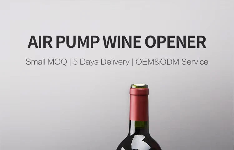 Air Pressure Wine Opener – Pump Corkscrew with Foil Cutter