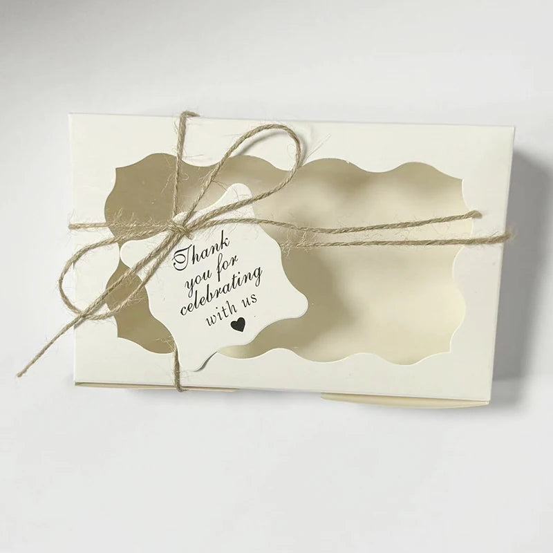 Window Cake & Treat Boxes – Kraft Gift Boxes 18 x 11 x 4 cm (10 or 20 Pack)