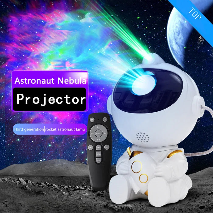 Astronaut Galaxy Star Projector with Remote – Starry Sky Night Light for Bedrooms & Parties