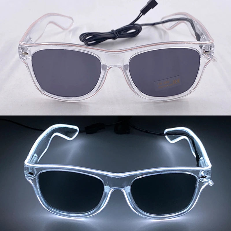 Light-Up LED Party Glasses – Neon Glow Glasses for Raves & NYE