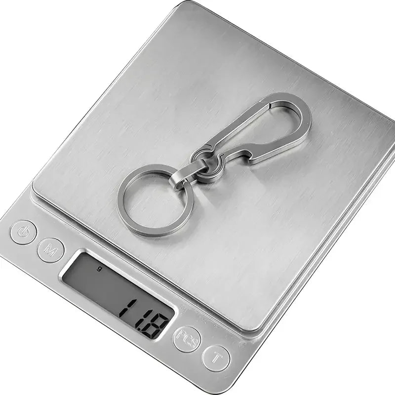 Titanium Carabiner Keyring with Bottle Opener – Quick-Release Key Clip