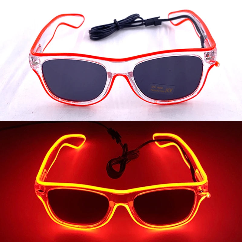 Light-Up LED Party Glasses – Neon Glow Glasses for Raves & NYE