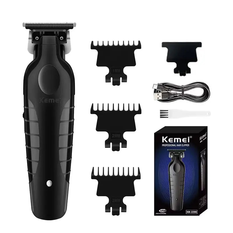 Kemei Cordless Hair Clippers – USB Rechargeable Trimmer for Men