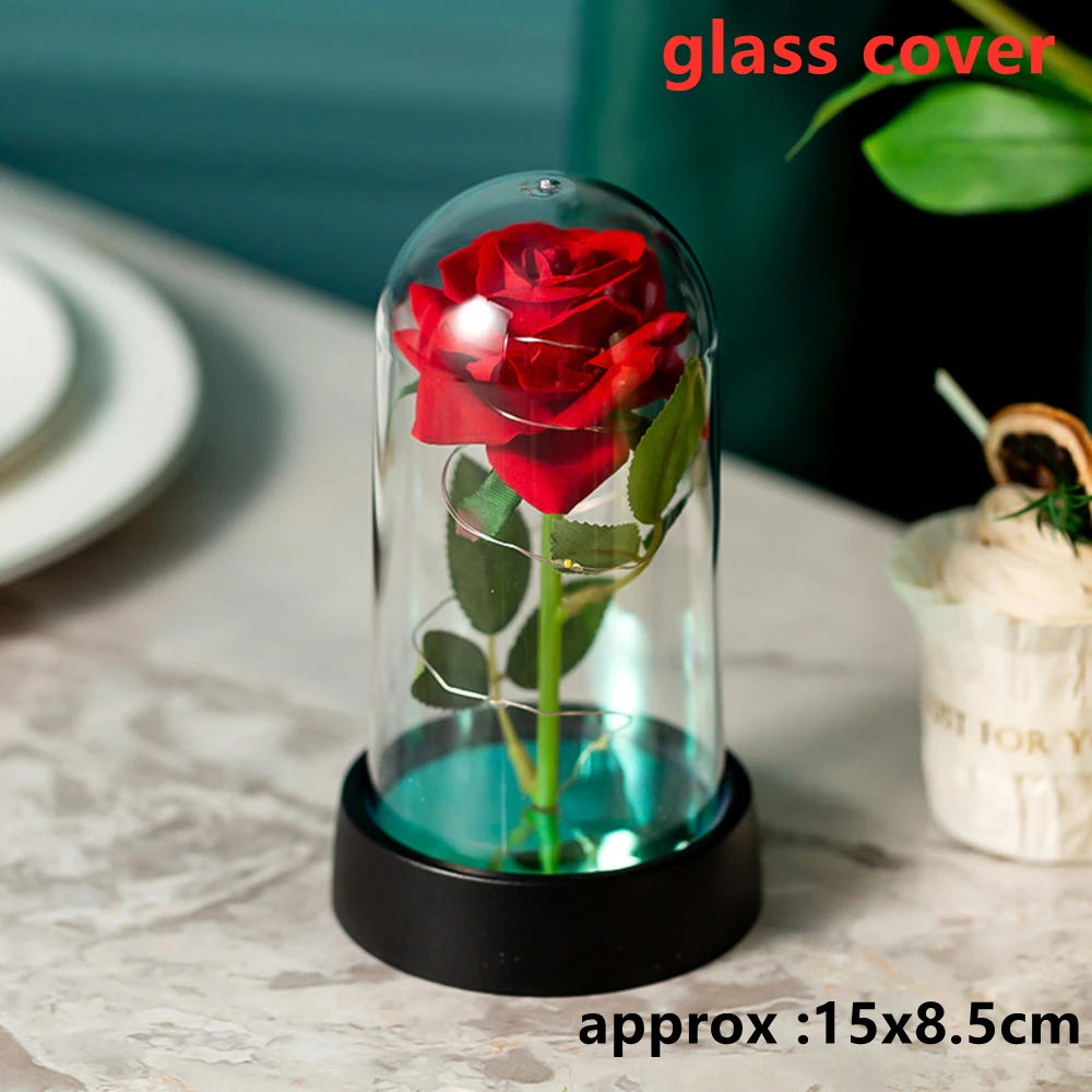 Galaxy Rose with LED Lights – Three Light-Up Forever Roses Gift