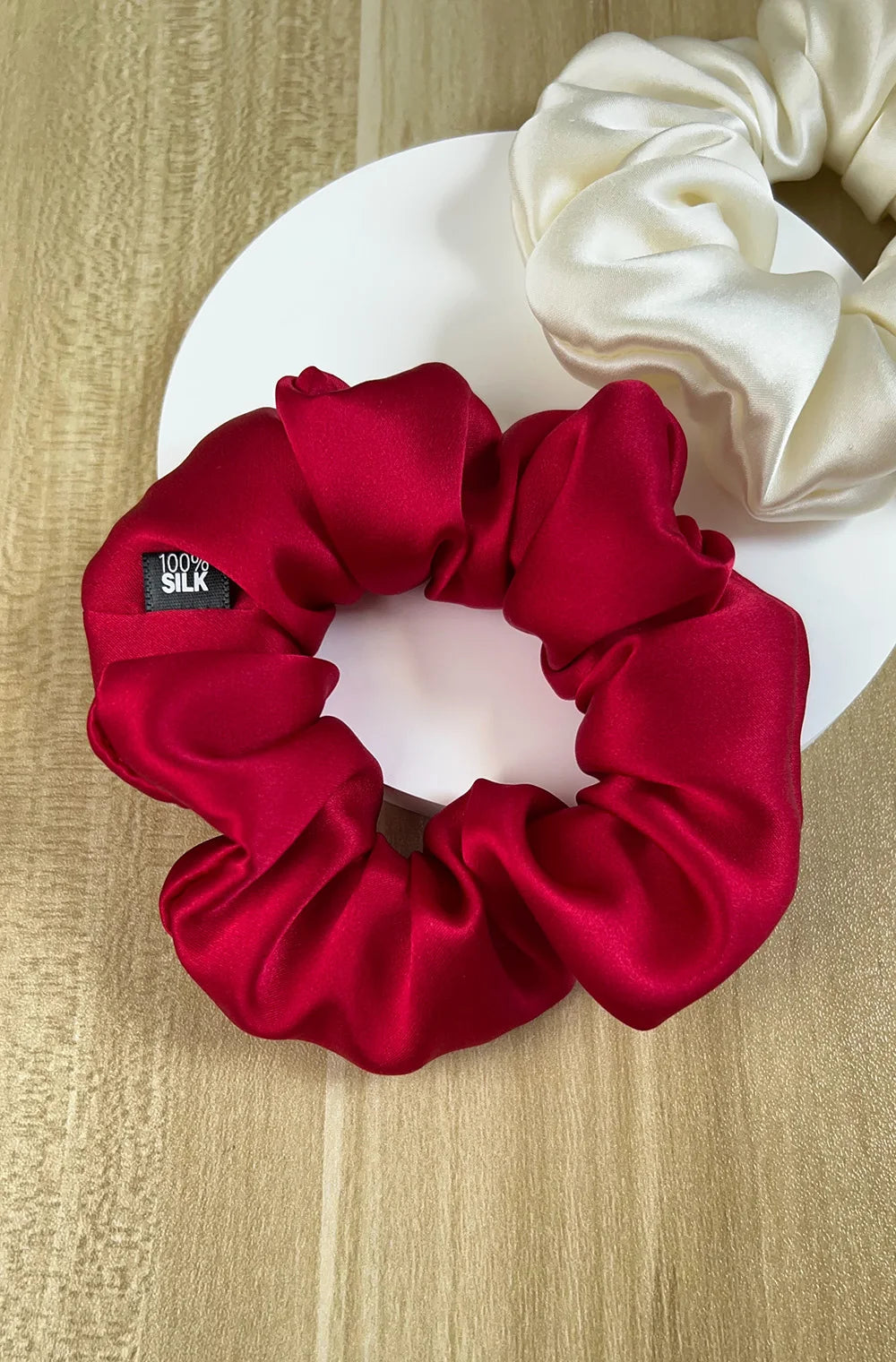 100% Mulberry Silk Scrunchie – 19 Momme Hair Tie in 19 Colours