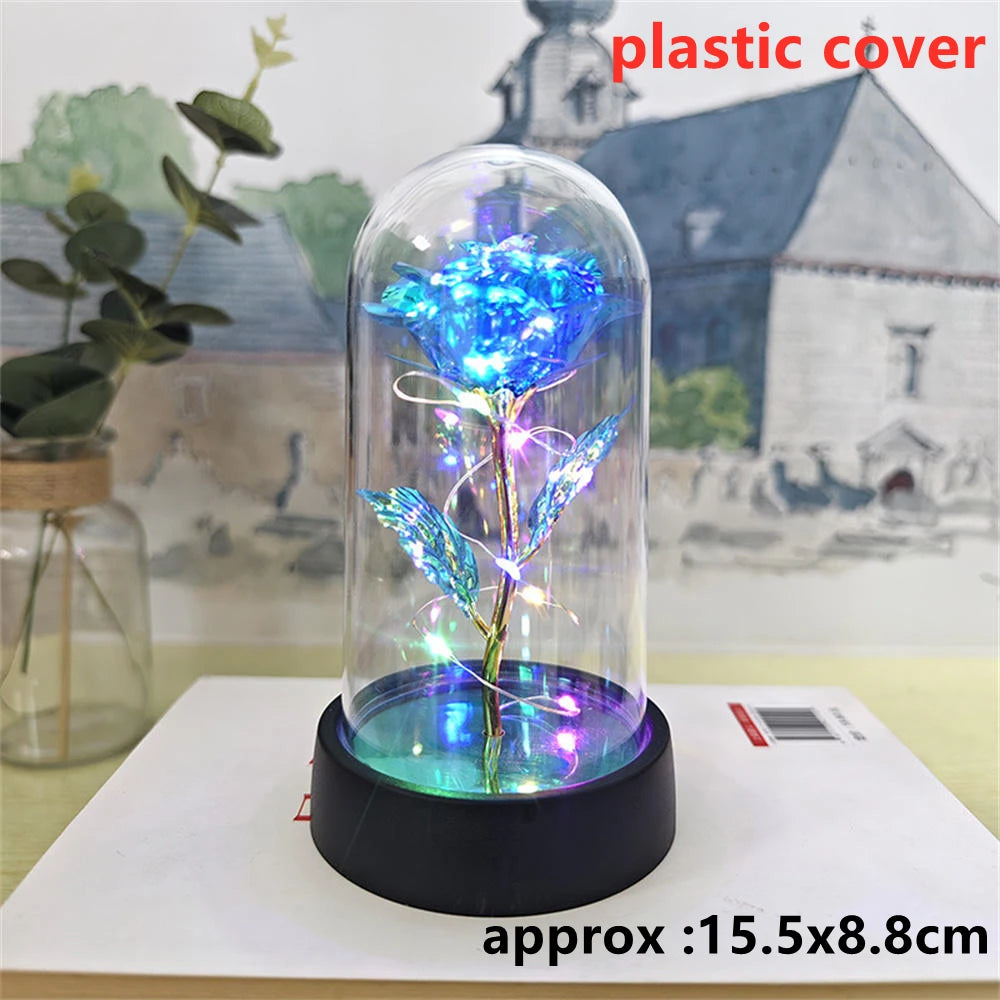 Galaxy Rose with LED Lights – Three Light-Up Forever Roses Gift
