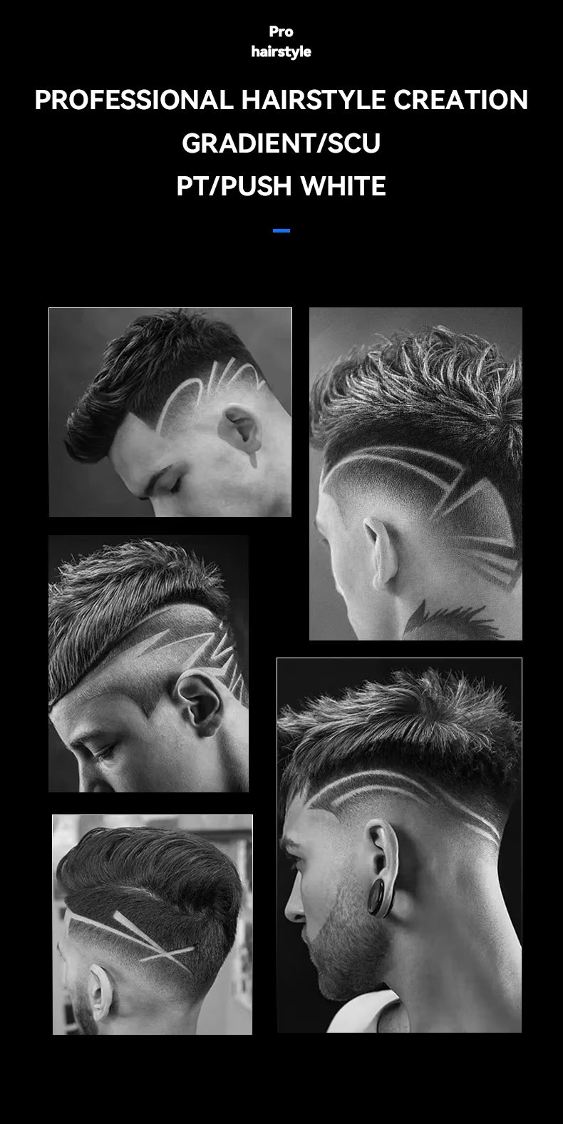 Kemei Cordless Hair Clippers – USB Rechargeable Trimmer for Men