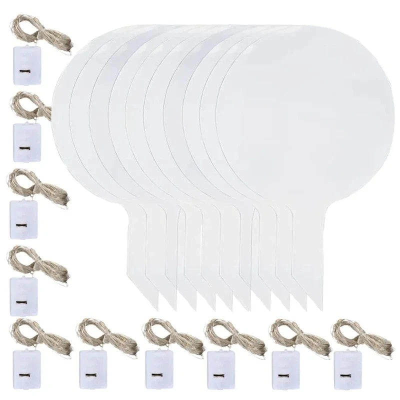 Light-Up LED Bobo Balloons – 5 Pack Clear Glow Balloons with Fairy Lights for Parties & Weddings