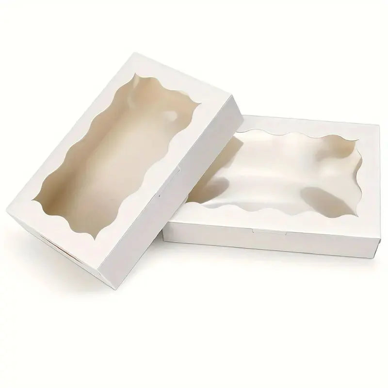 Kraft Paper Gift Boxes – 15 or 30 Pack Cookie, Cake & Treat Boxes in White or Brown