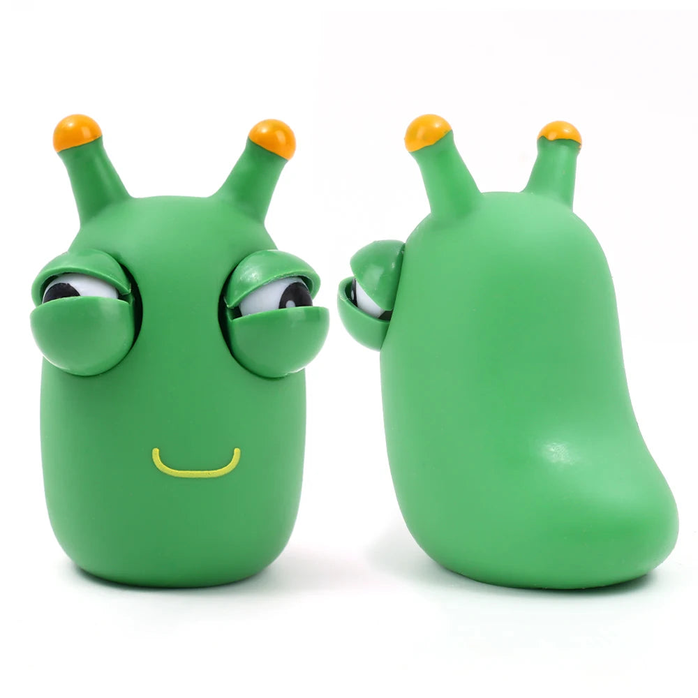 Squishy Worm Fidget Toy – Novelty Stress Relief Squeeze Toy (1 or 3 Pack)
