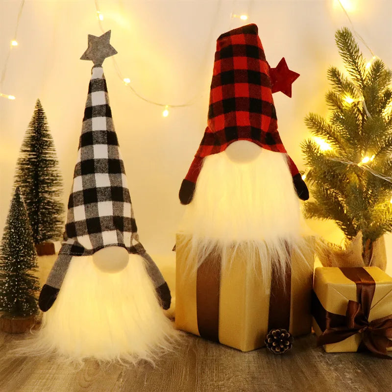 Light-Up Christmas Gnome – LED Faceless Elf Gnome Decoration (6 Styles)