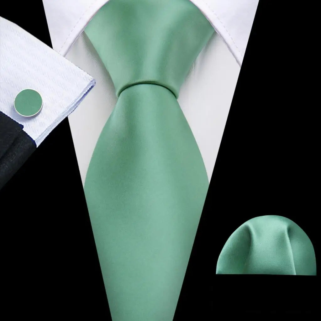 Men's Tie, Pocket Square & Cufflinks Gift Set – Jacquard
