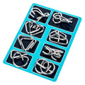 Metal Wire Puzzle Set – 8 Brain Teasers for Adults