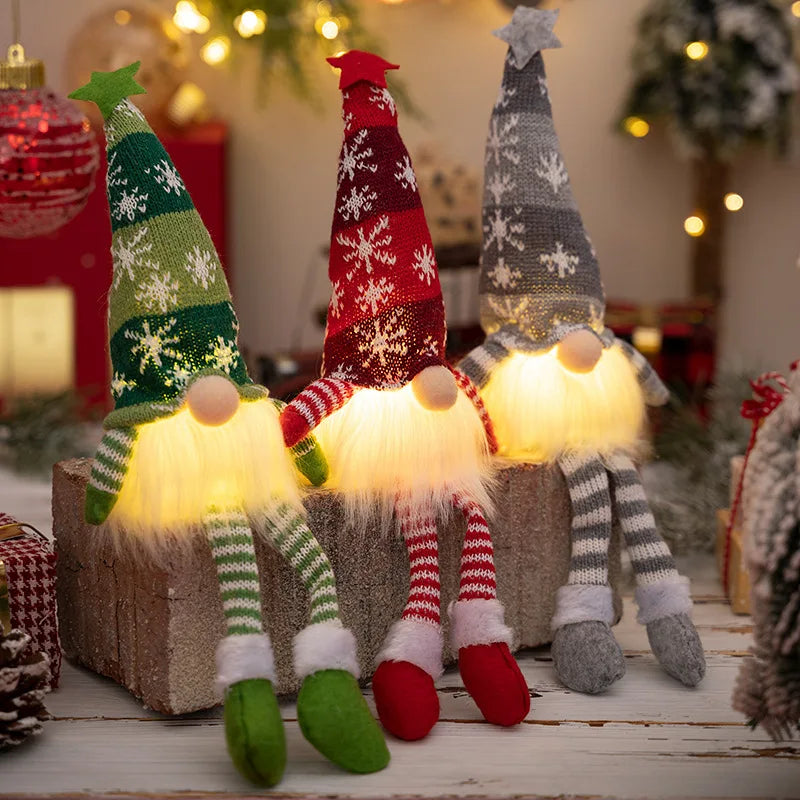 Light-up faceless Christmas gnome