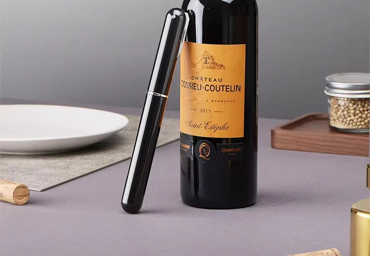 Air Pressure Wine Opener – Pump Corkscrew with Foil Cutter