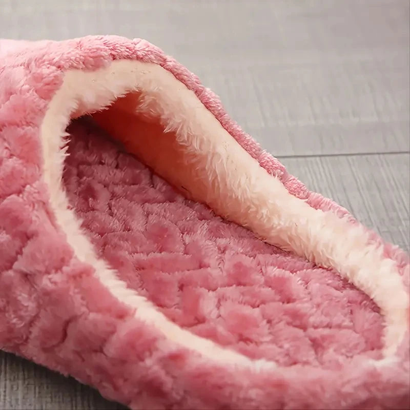 Fluffy Slider Slippers – Soft Anti-Slip Indoor Slides for Women & Men