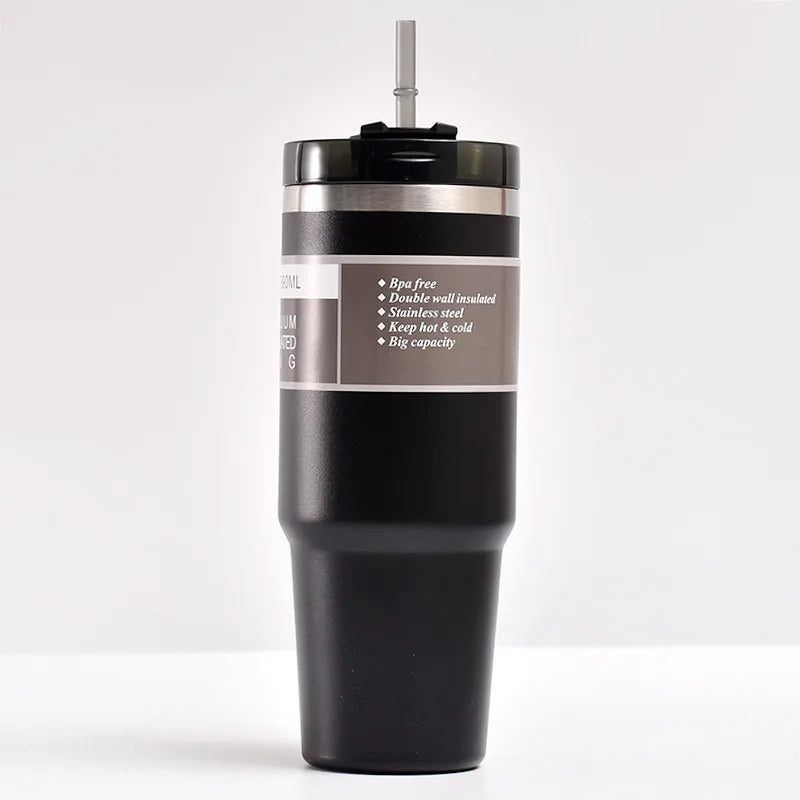 30oz Insulated Tumbler – Stainless Steel, Keeps Drinks Hot or Iced