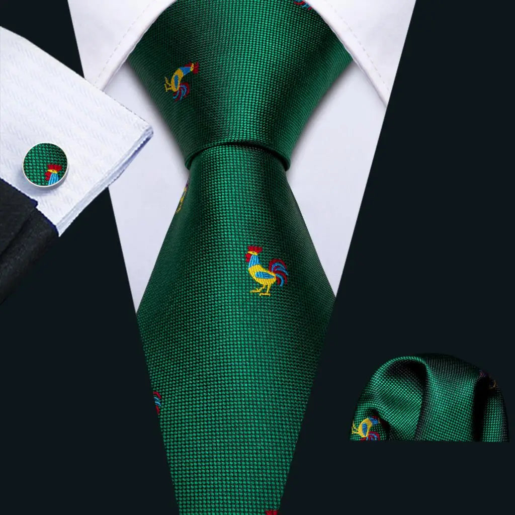 Men's Tie, Pocket Square & Cufflinks Gift Set – Jacquard