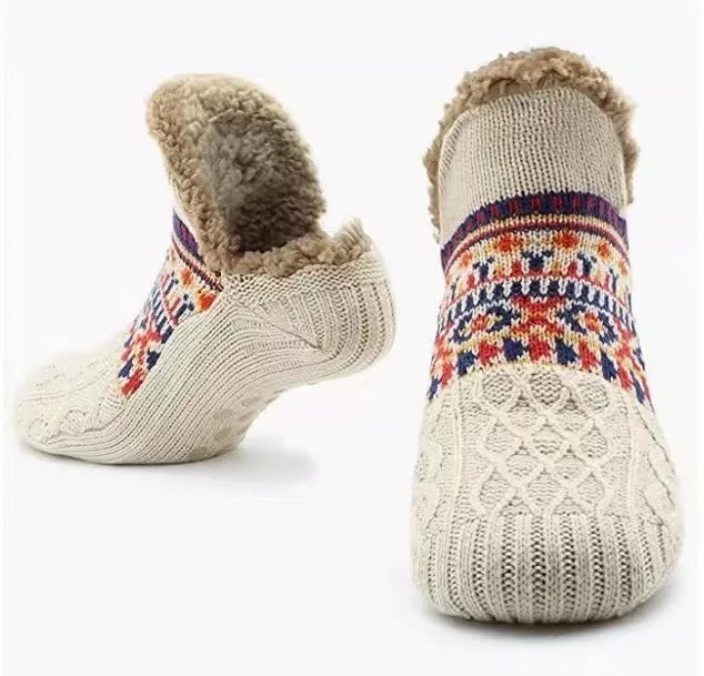 Fluffy Non-Slip Floor Socks – Warm Velvet Slipper Socks