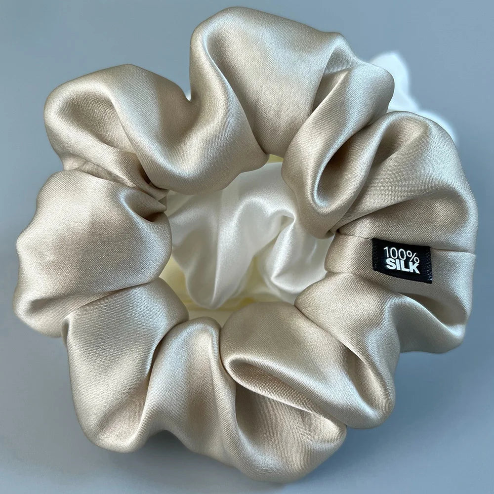 Silk scrunchies in many colours