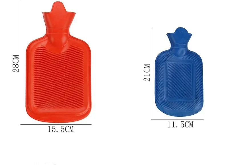 Thick Hot Water Bottle – 500 ml to 2 L Durable Rubber Hot Water Bag