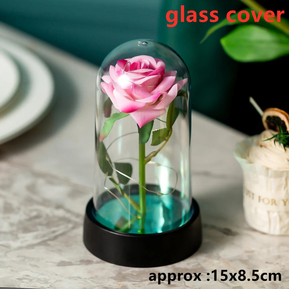 Galaxy Rose with LED Lights – Three Light-Up Forever Roses Gift