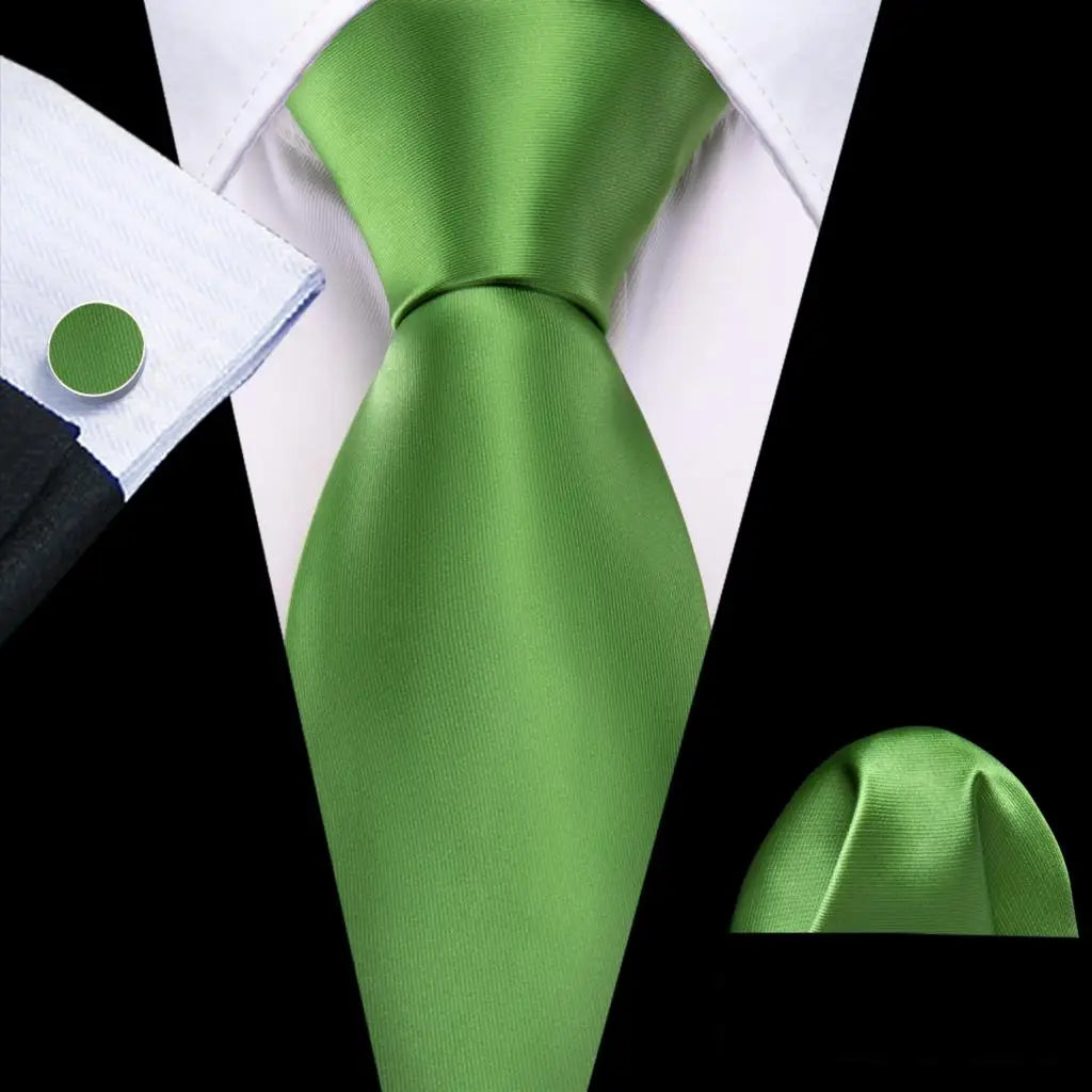 Men's Tie, Pocket Square & Cufflinks Gift Set – Jacquard