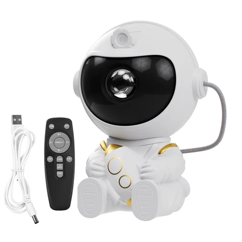Astronaut Galaxy Star Projector with Remote – Starry Sky Night Light for Bedrooms & Parties