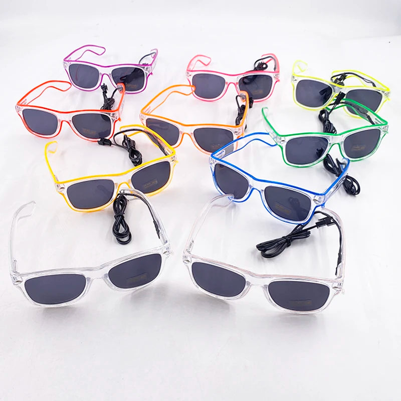 Light-Up LED Party Glasses – Neon Glow Glasses for Raves & NYE