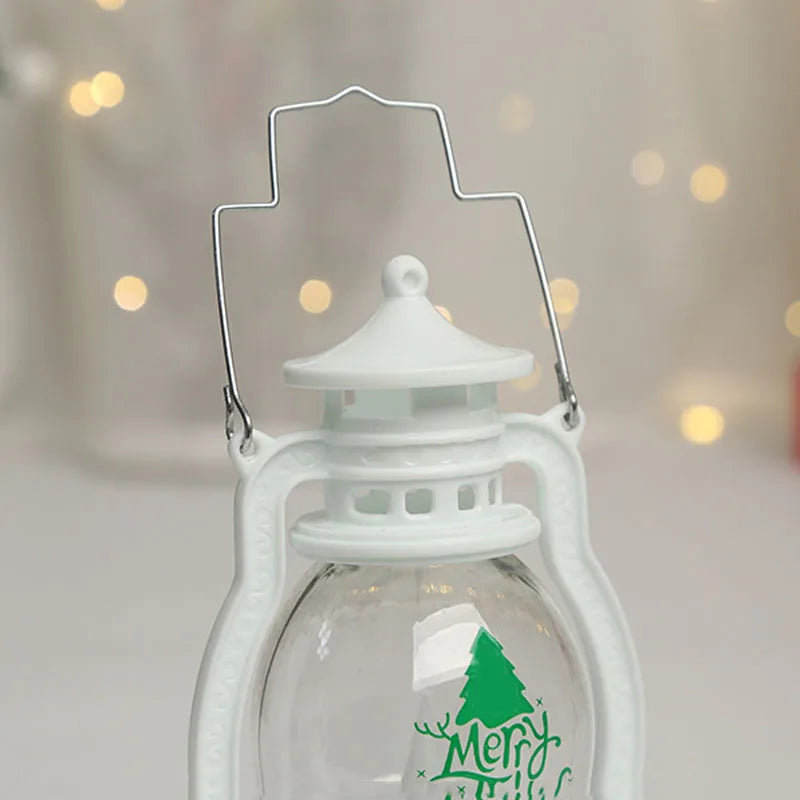 LED Christmas Lantern – Battery Santa, Snowman & Tree Night Light Decoration