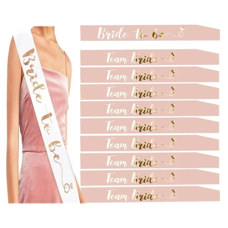 Hen party sash and veil set