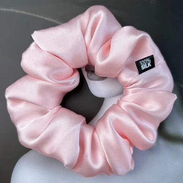 100% Mulberry Silk Scrunchie – 19 Momme Hair Tie in 19 Colours
