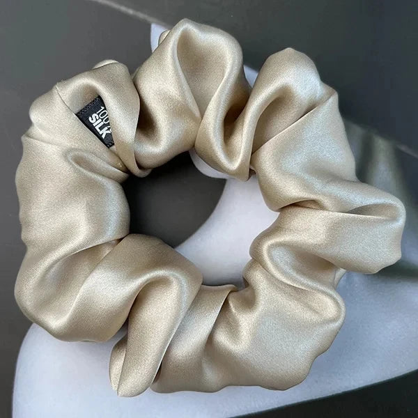100% Mulberry Silk Scrunchie – 19 Momme Hair Tie in 19 Colours