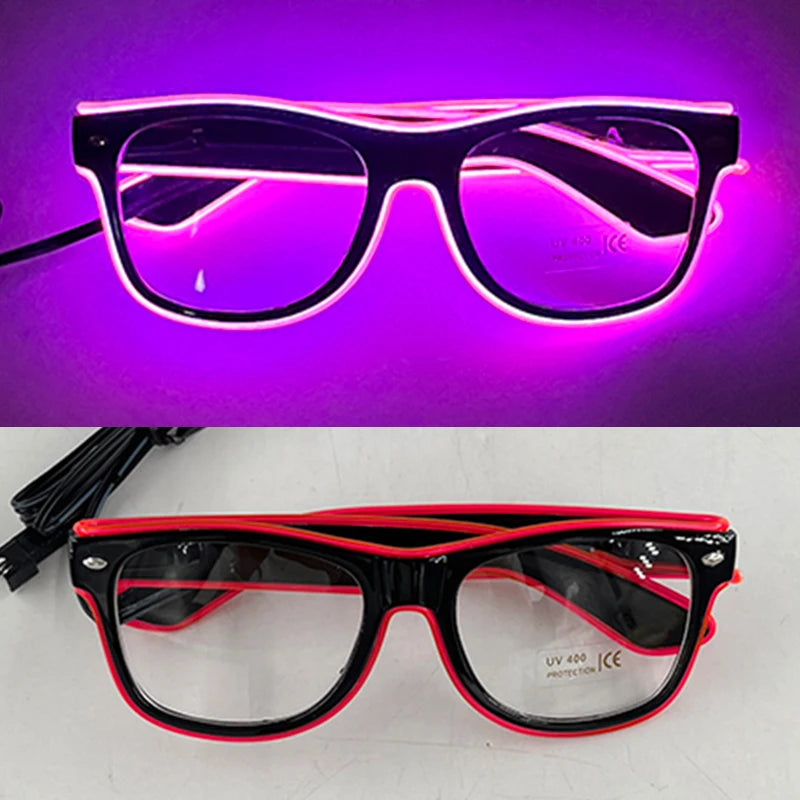 Light-Up LED Party Glasses – Neon Glow Glasses for Raves & NYE
