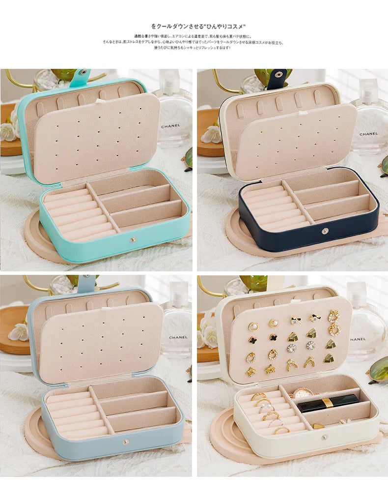 Travel Jewellery Case – Compact Faux Leather Jewellery Organiser