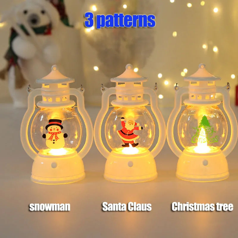 Christmas lantern night light glowing