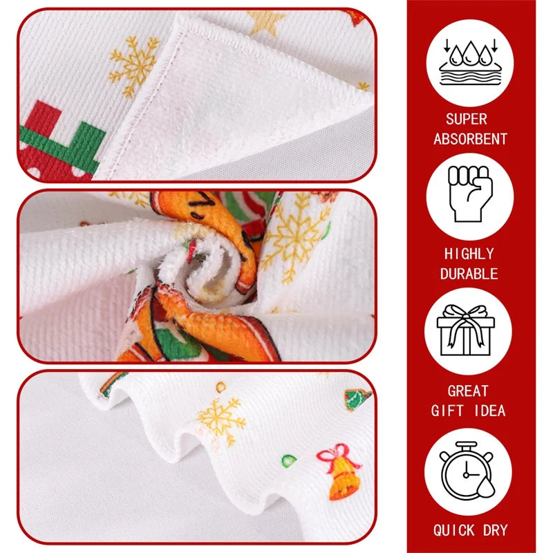 Christmas Tea Towels – Set of 2 Gingerbread Kitchen Towels