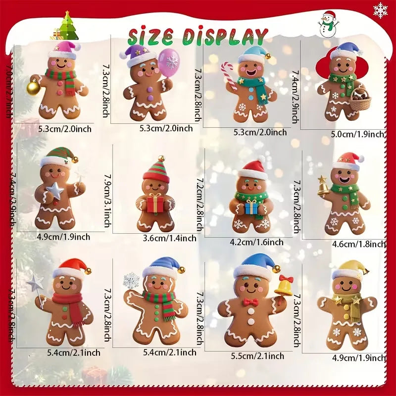 Gingerbread ornaments on a tree