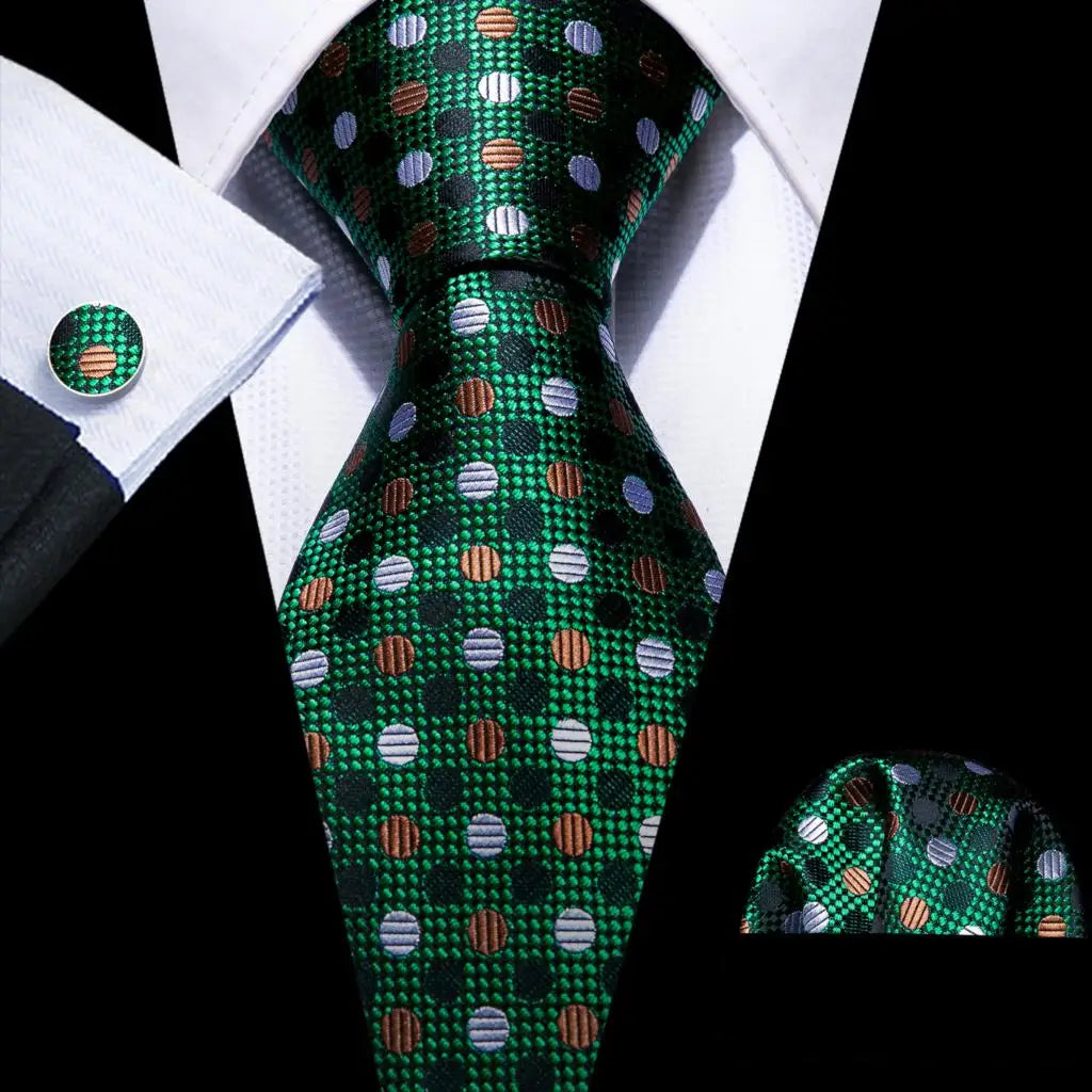 Men's Tie, Pocket Square & Cufflinks Gift Set – Jacquard