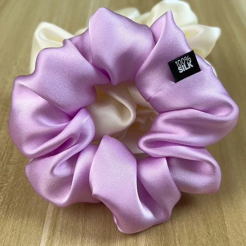 Mulberry silk scrunchie