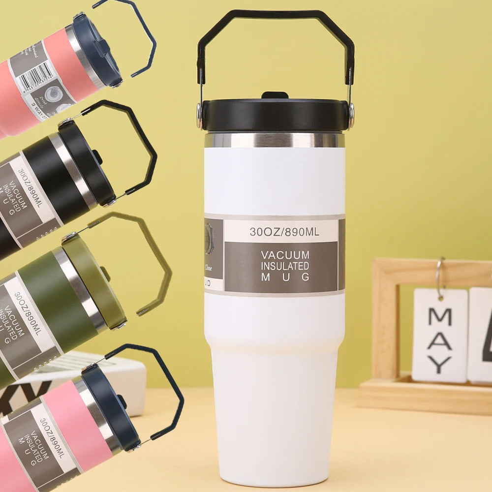 30oz Insulated Tumbler – Stainless Steel, Keeps Drinks Hot or Iced