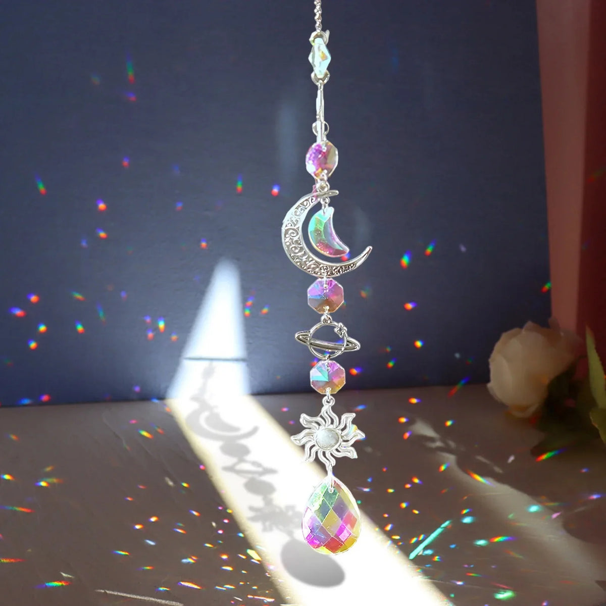 Crystal Suncatcher – Hanging Rainbow Maker