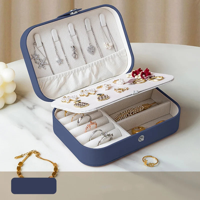 Travel Jewellery Case – Compact Faux Leather Jewellery Organiser