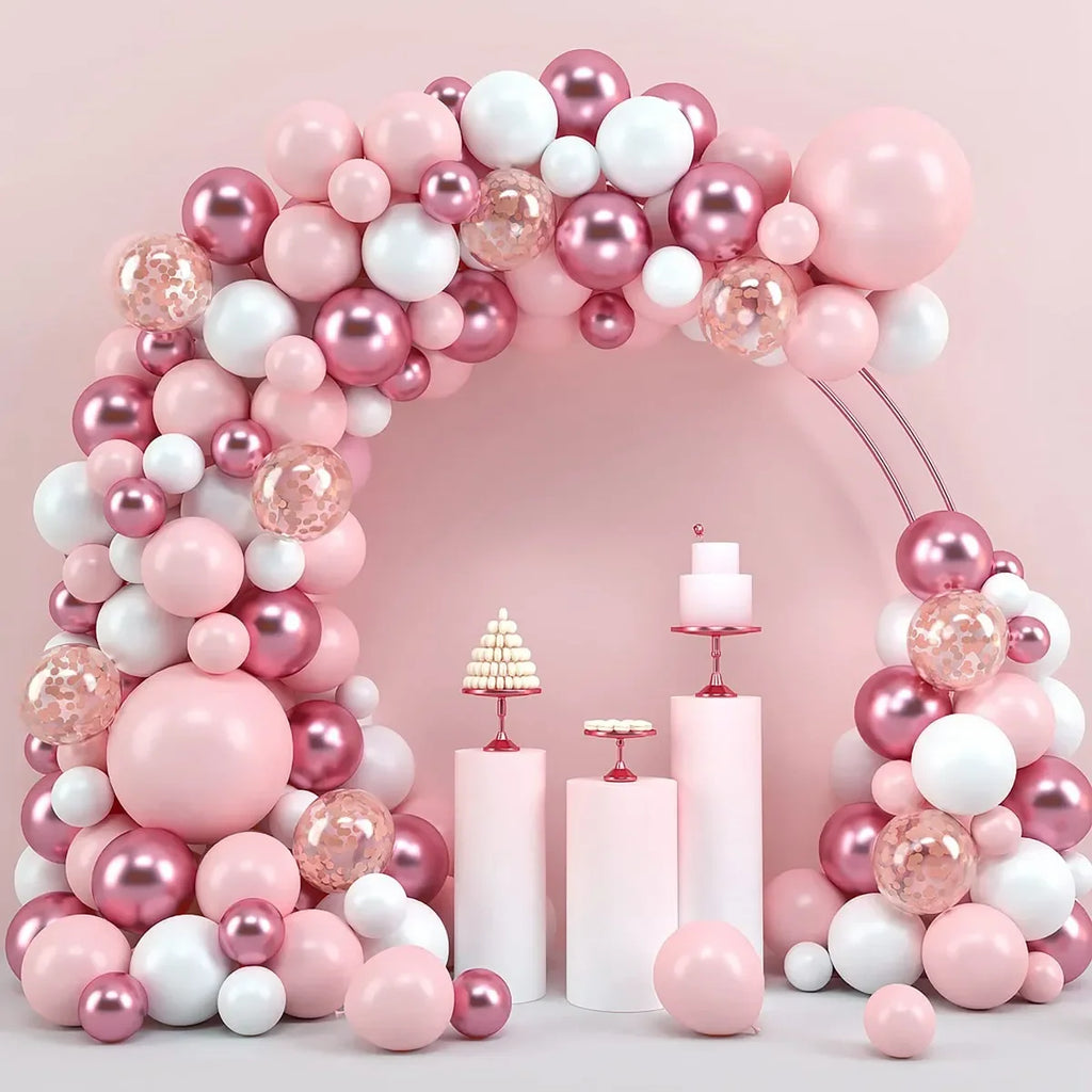 Balloon arch for a baby shower